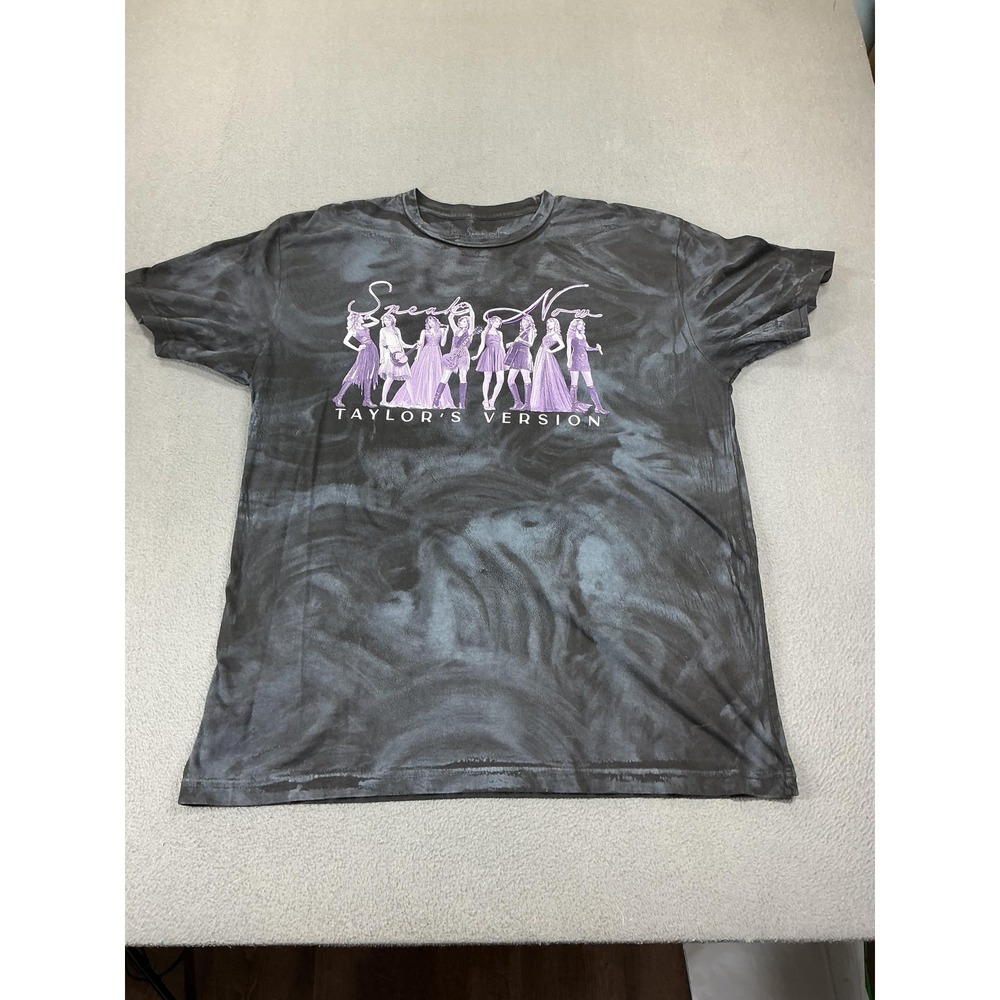 Taylor Swift Shirt Mens XL Black Speak Now Taylor's Version Graphic Tee Crew